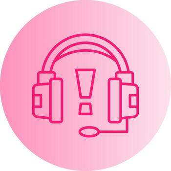 Information Error Alert Gradient Dual Tone Circle vector