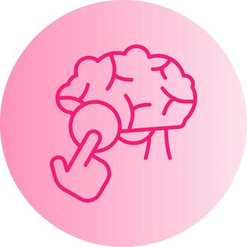 Neurological Trigger Point Gradient Dual Tone Circle vector