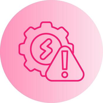 Electrical Troubleshooting Process Gradient Dual Tone Circle vector