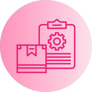 Digital Inventory Management System Gradient Dual Tone Circle vector