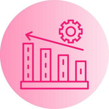 paso por paso Progreso degradado doble tono circulo vector