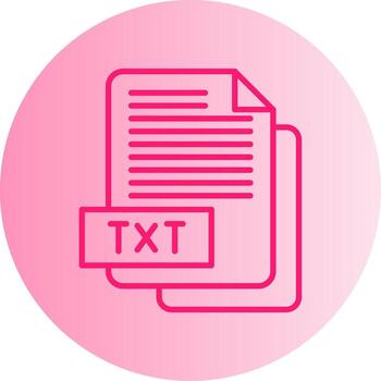 llanura TXT archivo degradado doble tono circulo vector