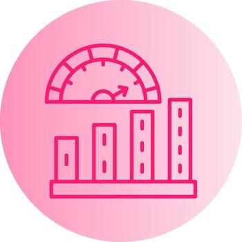 High Performance Speed Gradient Dual Tone Circle vector