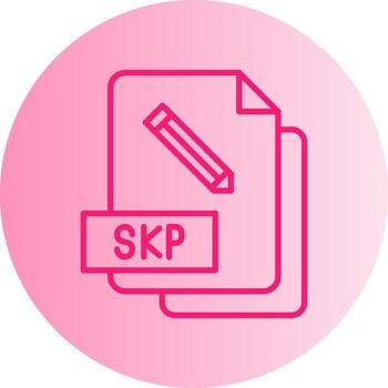 SketchUp SKP File Gradient Dual Tone Circle vector