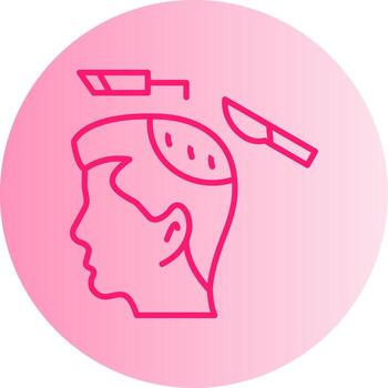 quirúrgico operación procedimiento degradado doble tono circulo vector