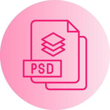 Photoshop File Gradient Dual Tone Circle vector