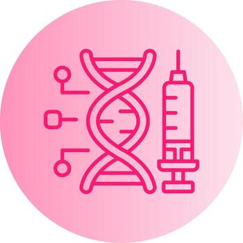 Genetic Modification Technique Gradient Dual Tone Circle vector