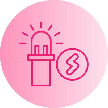 Semiconductor Diode Device Gradient Dual Tone Circle vector