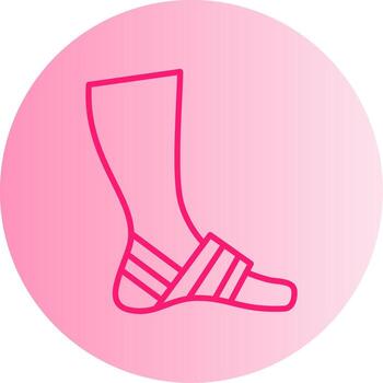 Emergency Arm Splint Gradient Dual Tone Circle vector