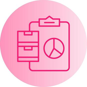 Warehouse Material Management System Gradient Dual Tone Circle vector