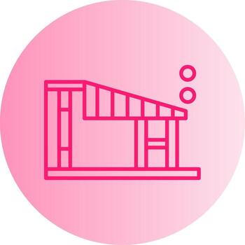 Adjustable Dock Leveler Ramp Gradient Dual Tone Circle vector