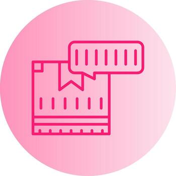 Product Serial Code Label Gradient Dual Tone Circle vector