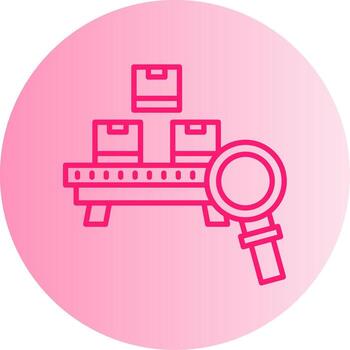 Efficient Material Management Process Gradient Dual Tone Circle vector