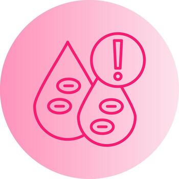 Virus Microscopic Structure Gradient Dual Tone Circle vector