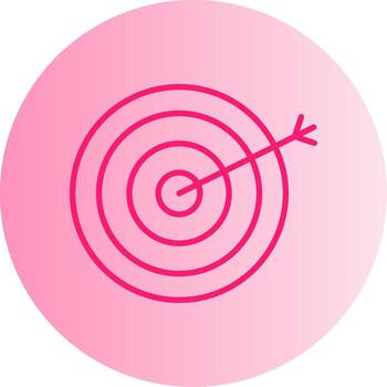 Target Shooting Game Gradient Dual Tone Circle vector