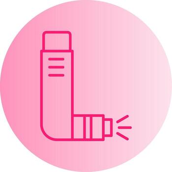Asthma Inhaler Device Gradient Dual Tone Circle vector
