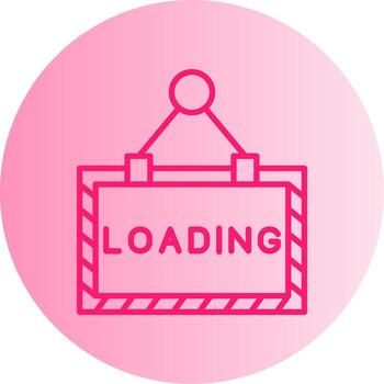 cargando página animación degradado doble tono circulo vector