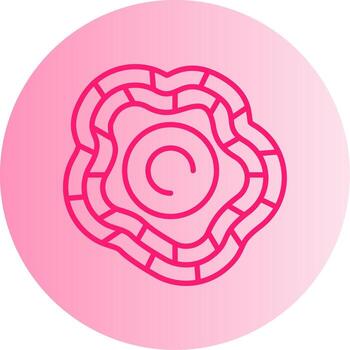 Maturing Follicle Structure Gradient Dual Tone Circle vector