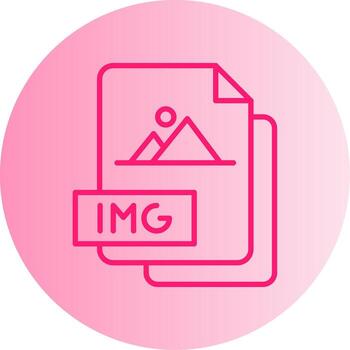 Disk IMG File Gradient Dual Tone Circle vector