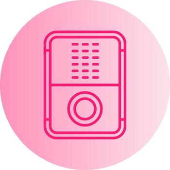 Emergency Call Service Gradient Dual Tone Circle vector