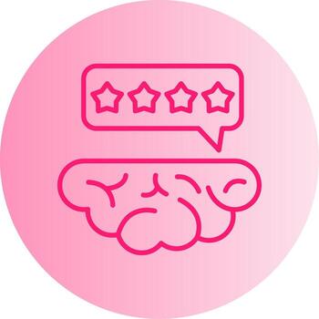 Mind Feedback Loop Gradient Dual Tone Circle vector