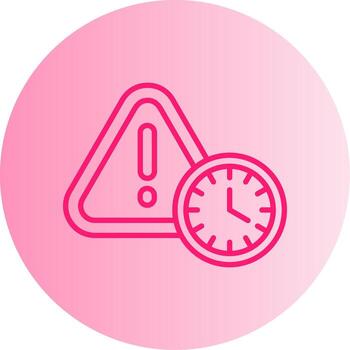 Continuous Work In Progress Gradient Dual Tone Circle vector