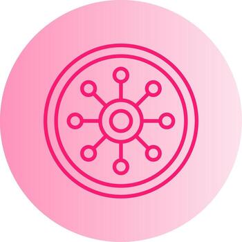 Grouped Bar Chart Gradient Dual Tone Circle vector