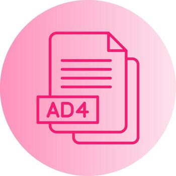 audio anuncio 4 archivo degradado doble tono circulo vector