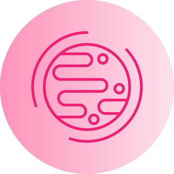 Rotating Earth Globe Gradient Dual Tone Circle vector