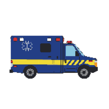 emergência veículo ilustração azul ambulância png