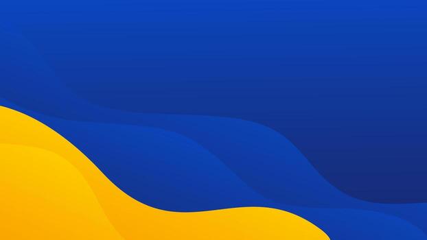 Abstract blue and orange-yellow gradient wave background. Modern dynamic wallpaper. Template banner background for sales, business, ads, events, web, pages, and more vector