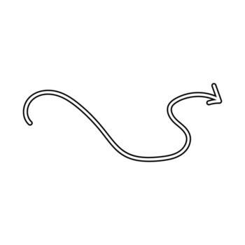 illustration of arrow and direction symbol. Collection of arrow and loop stock symbol for web. vector