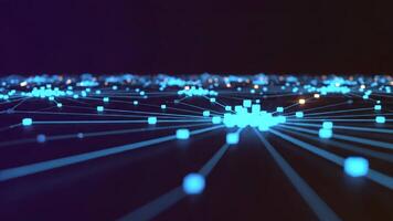 Abstract Digital Data Network Connection, Technology, Internet, Information, New Year's Resolution video