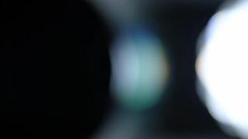 abstrakt ljus effekter bakgrund bokeh, lins blossa, och lutning, ny år upplösning, konceptuell video