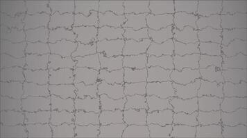 abstrakt rör på sig bakgrund animering cellulär strukturera bildning, mörk grå rader på ljus grå bakgrund formning sammankopplade celler, dynamisk organisk mönster, video