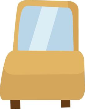 sencillo rectangular pared espejo con mesa vector