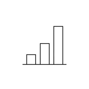 bar gráfico icono crecimiento, éxito, datos análisis, Estadísticas, negocio crecimiento, datos visualización vector