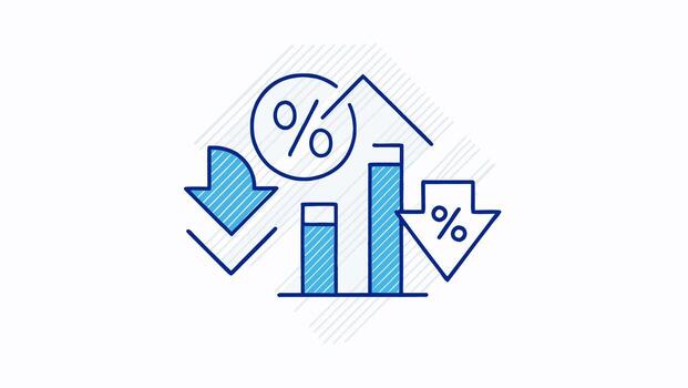 movimiento gráfico porcentaje y interesar Velocidad soltar con flechas vector