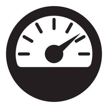 Abstract silhouette of a calorie burning meter with dynamic color accents vector