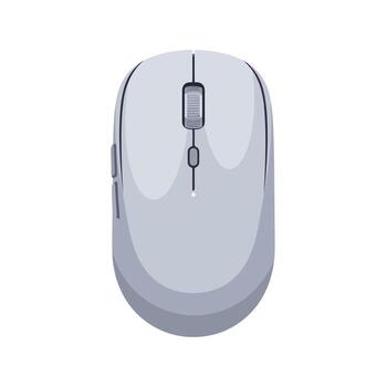 A computer mouse is shown on a white background vector