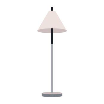 A lamp on a table with a white background vector