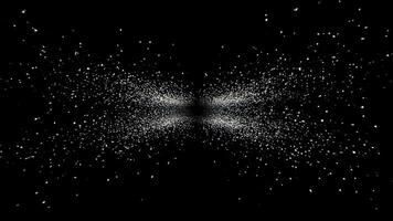 Glittering Particles on Black Background - Abstract Sparkles and Dots, New Year's Resolution, elegant video