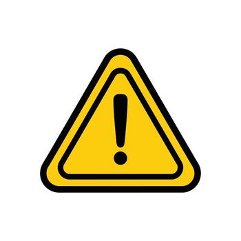 esencial universal visual advertencia símbolo para inmediato atención y crítico peligro identificación, significando precaución y potencial peligro vector