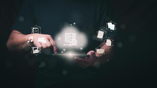 Cloud Computing and Cloud Technology Centralized Data Centers Enabling Cross-Device Access, Network Storage Solutions, Big Data Integration, and the Internet of Things for Smarter Connectivity photo