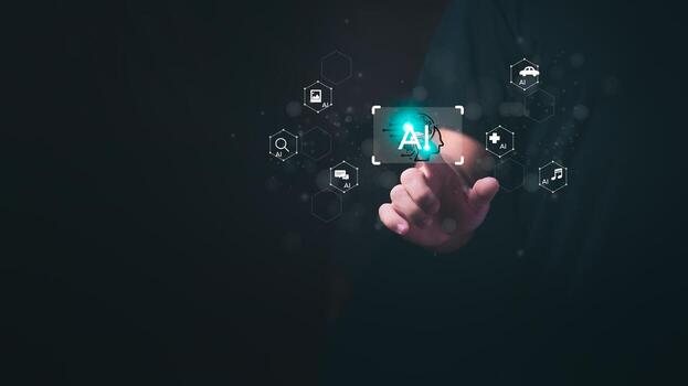 artificial inteligencia en todos los días vida cómo chatbots, virtual asistentes, y creativo ai tecnologías son transformando digital comunicación, mejorando usuario interacción, y formación el futuro foto