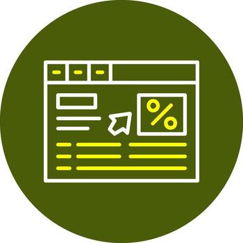 hacer clic mediante Velocidad circulo línea dos color icono vector