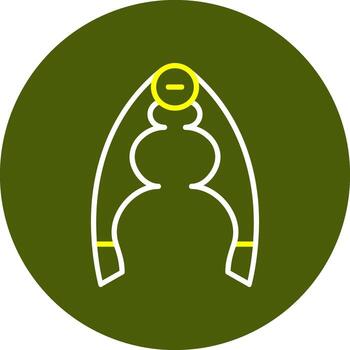 cascanueces línea dos color icono vector