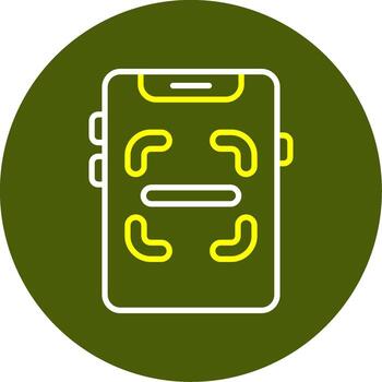 Scanner Line Two Color Icon Design vector