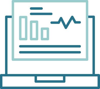 Dashboard Two Color Outline Icon vector