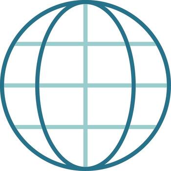 global mínimo dos color contorno icono vector